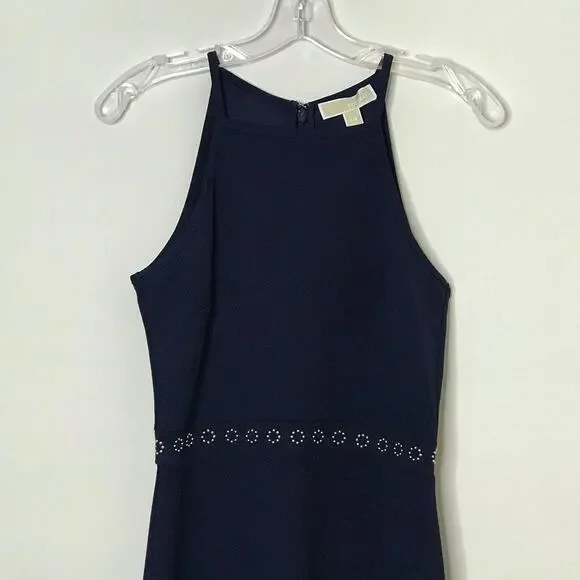 Michael Michael Kors Sleeveless Studded Dress True Navy Petite Small MSRP $140 - Picture 3 of 8